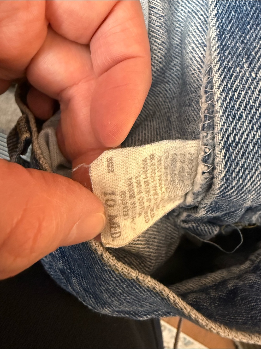Lee Medium Blue Denim Cutoff Jean Shorts - Picture 5 of 5